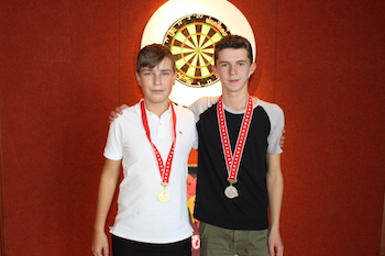 Darts Schweizer Meisterschaften 2019 - Finale Junioren: Kilian Schmitz und Yanis Windler