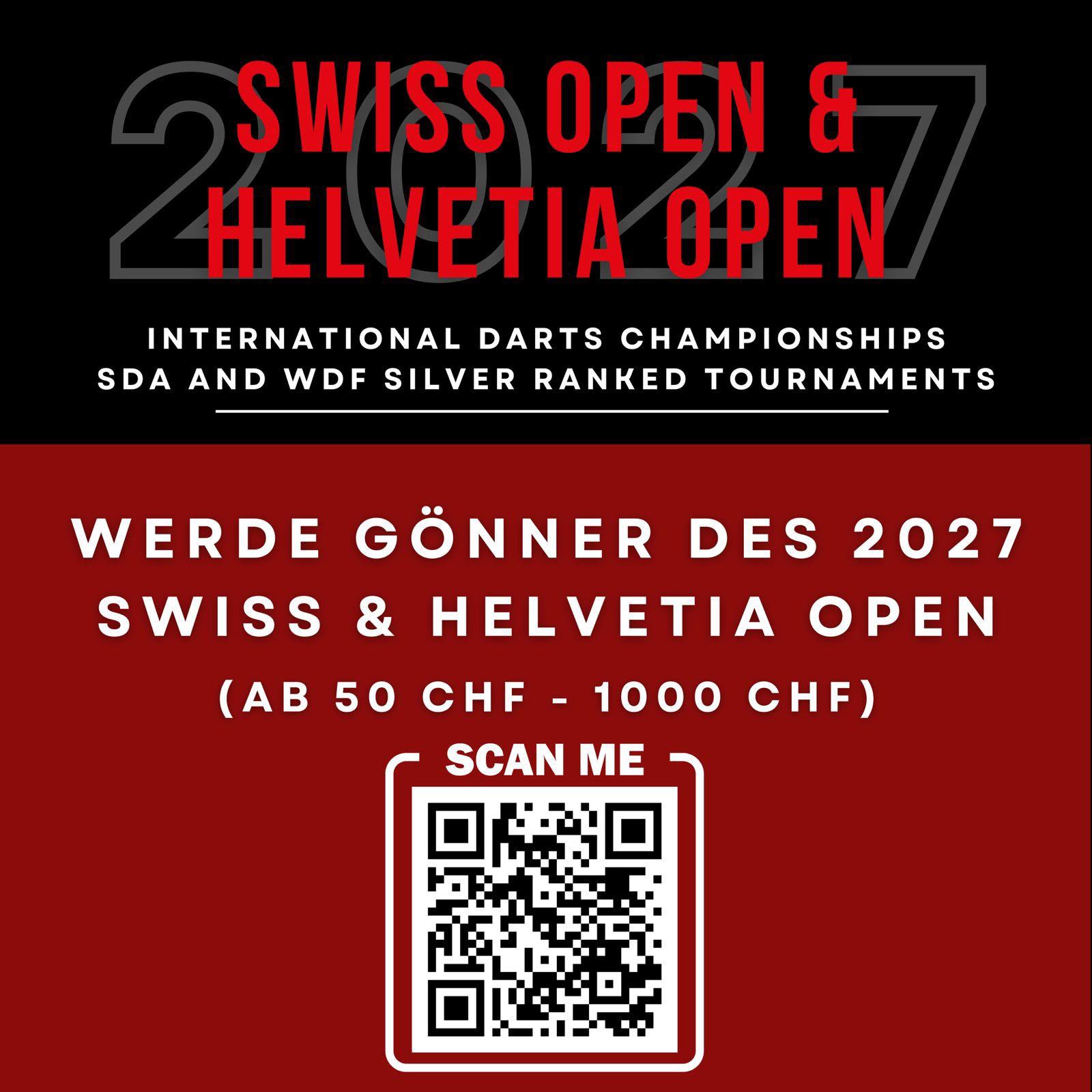 Werde G&ouml;nner des Swiss Open und Helvetia Open 2027