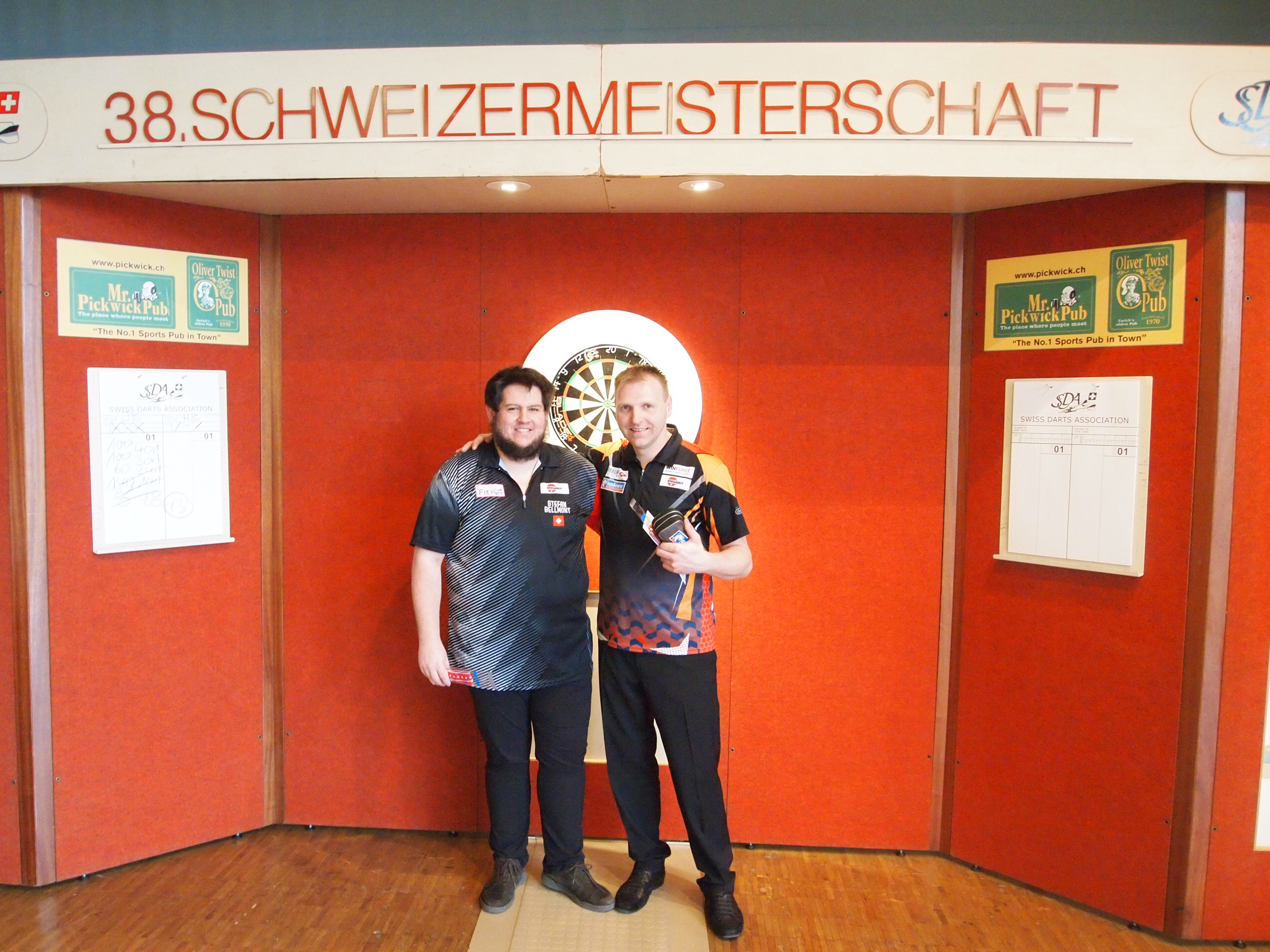 Darts Schweizer Meisterschaften 2018 - Sieger Herren Doppel: Stefan Bellmont & Thomas Junghans