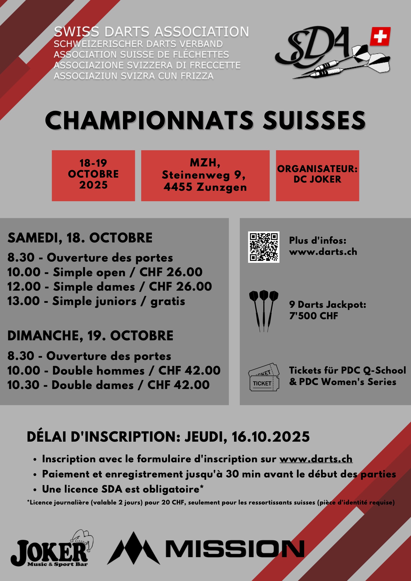 Affiche Championnats Suisses 2025