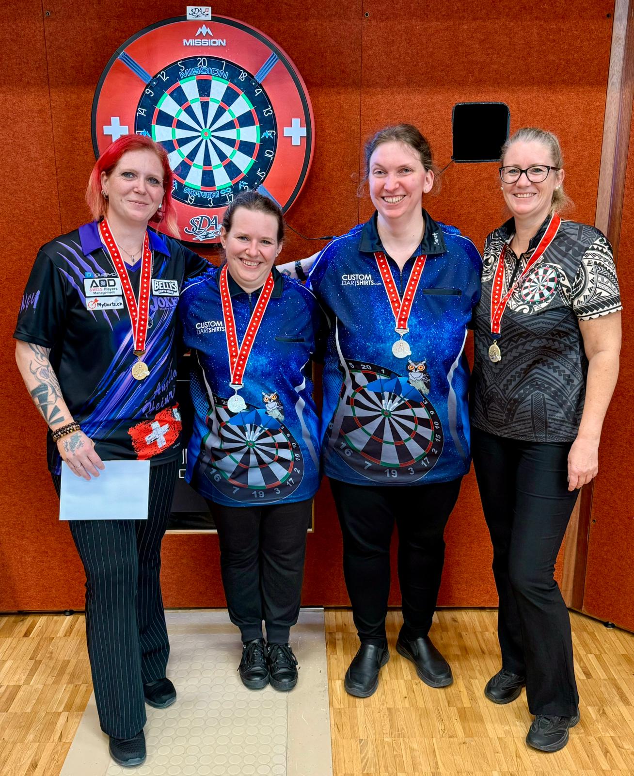 Schweizer Meisterschaften 2025 - Final Damen Doppel: Angela Heinrich, Christina Sieber, Sarah Bartlomé und Denise Köchli