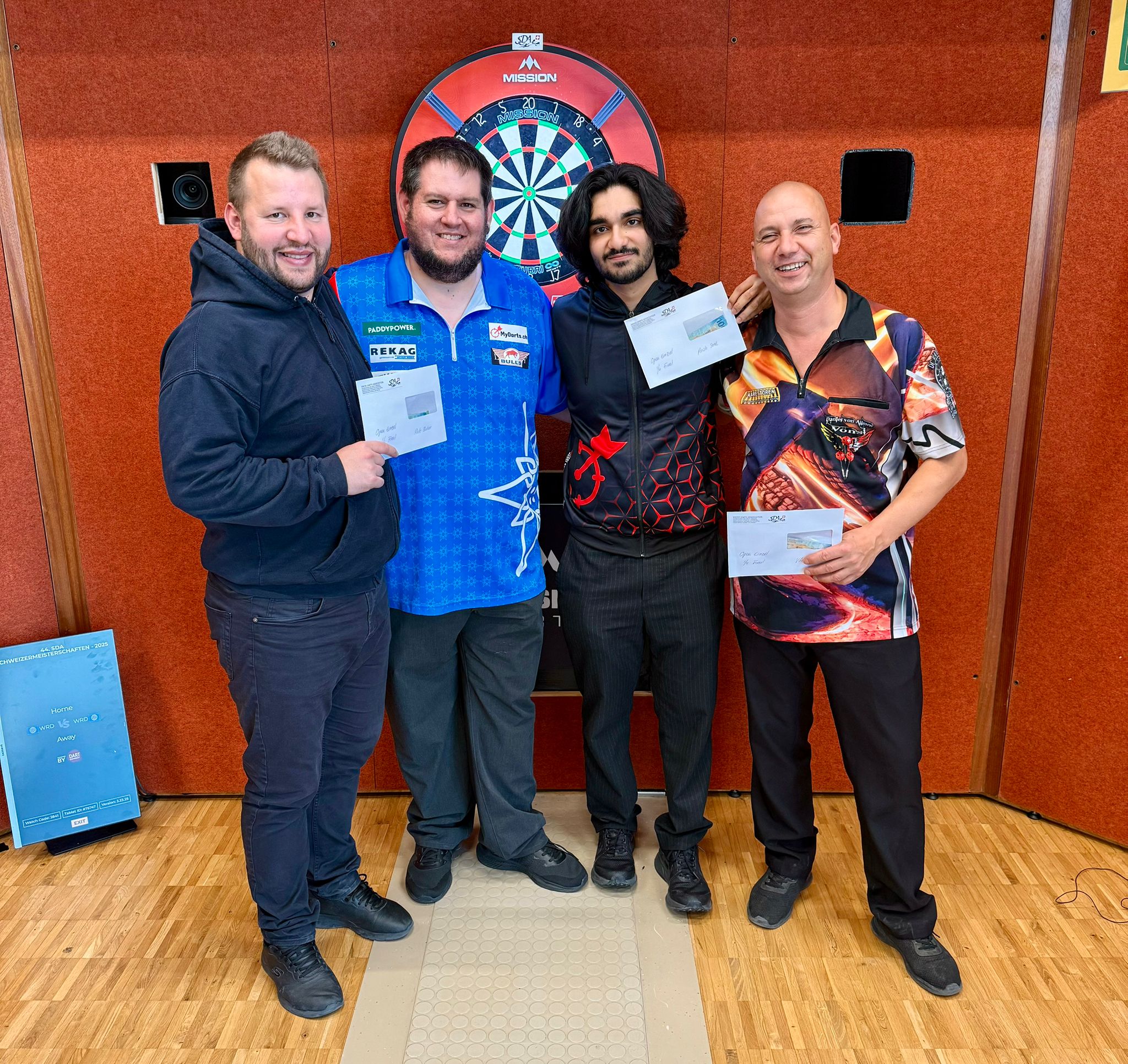 Championnats suisses 2025 - Quart de finale simple open : Rok Bahor, Stefan Bellmont, Ansh Sood & Daniel von Allmen