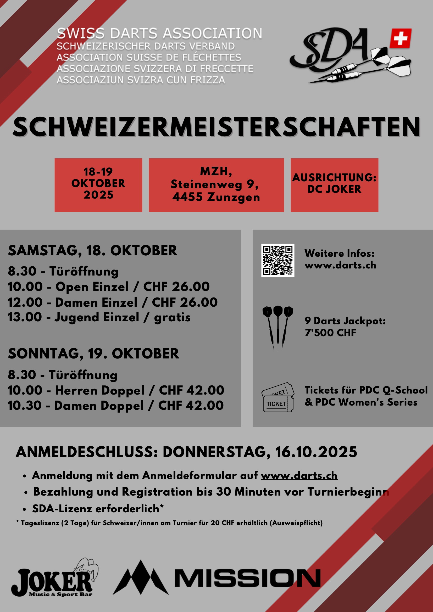 Flyer SDA Schweizer Meisterschaften 2025