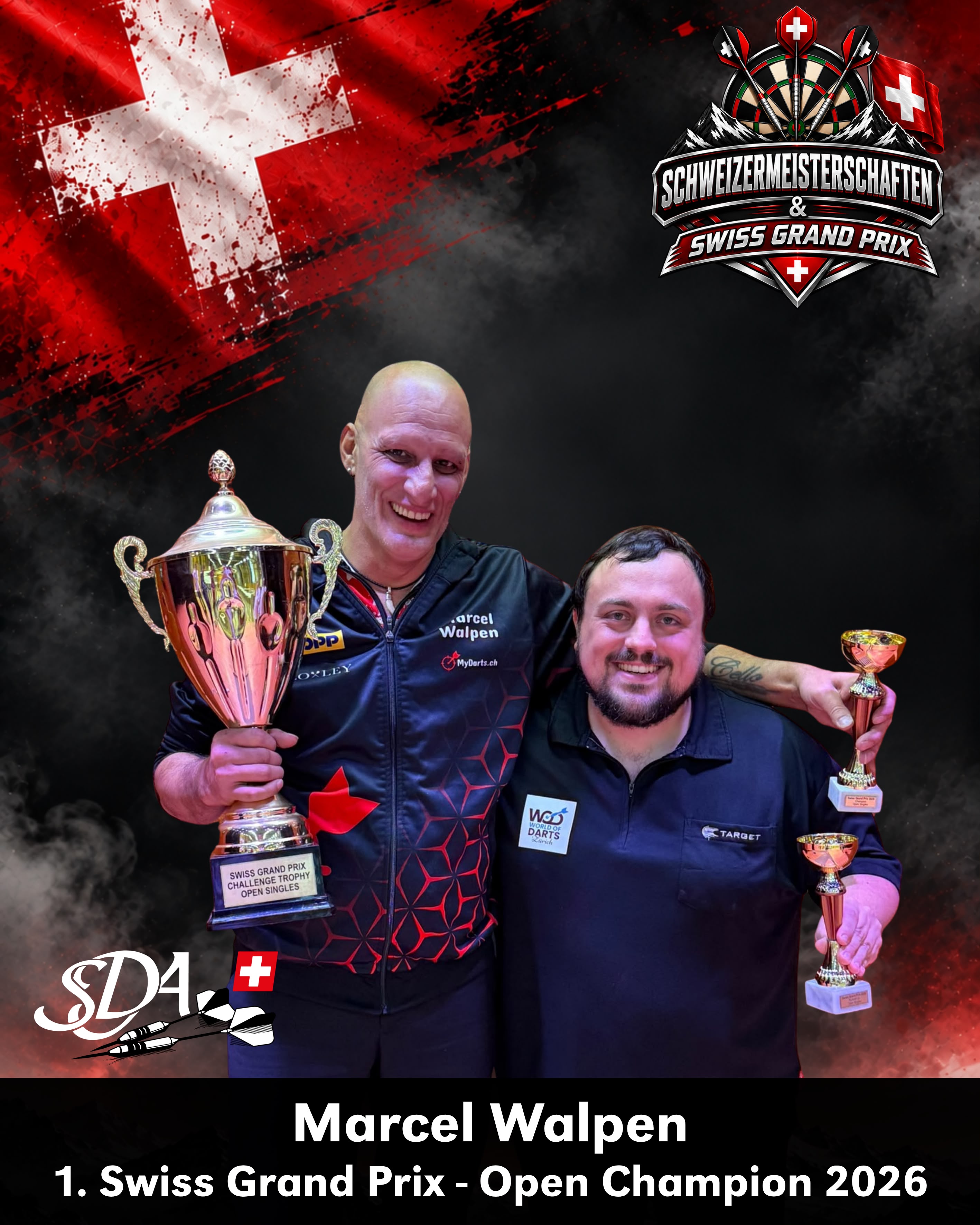 SDA Grand Prix 2026 - Final Open: Marcel Walpen (Sieger), Fabian Schön (Finalist)