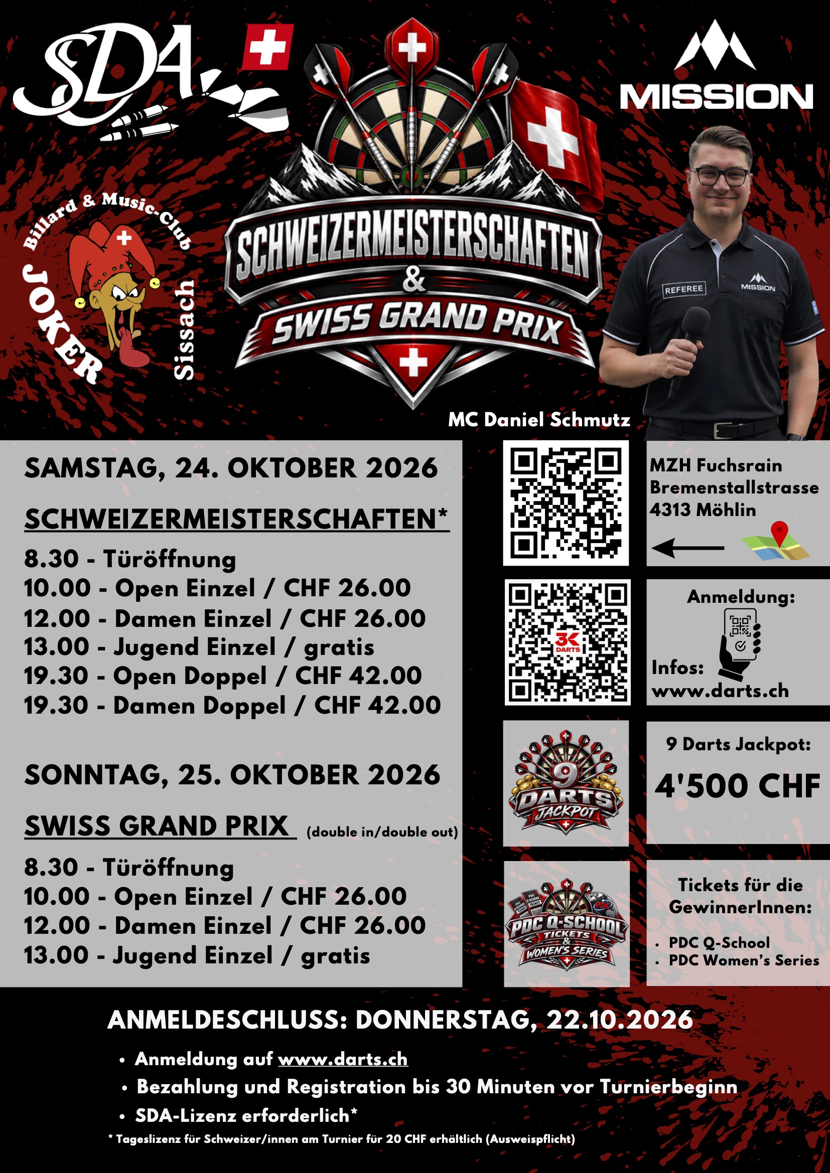 Flyer SDA Schweizer Meisterschaften 2026